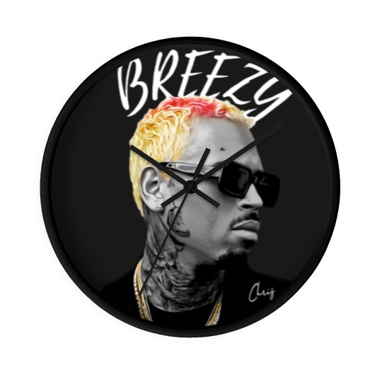 Discover Chris Brown Wall Clocks, Chris Brown 11:11 Tour 2024 Wall Clocks, Chris Brown Breezy Wall Clocks