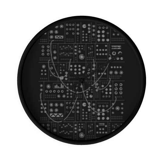 Discover Modular synthesizer eurorack synth Wall Clocks