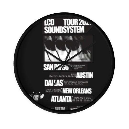 Discover New LCD Soundsystem Band Tour 2025 Wall Clocks