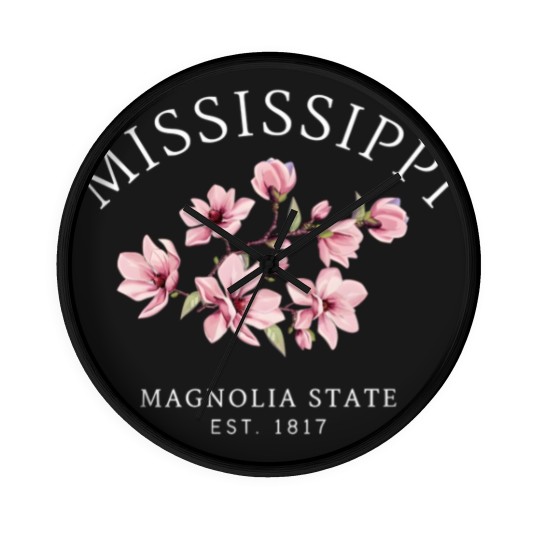 Discover Mississippi Wall Clocks, Magnolia State Wall Clocks