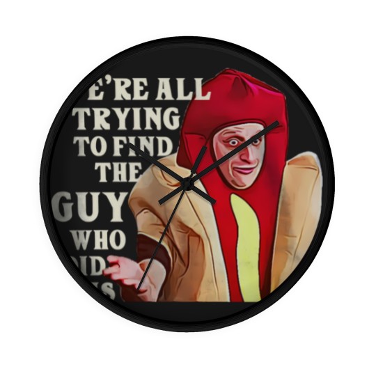 Discover I Think You Should Leave Tim Robinson Hot Dog Wall Clocks, ITYSL Hot Dog Suit Wall Clocks