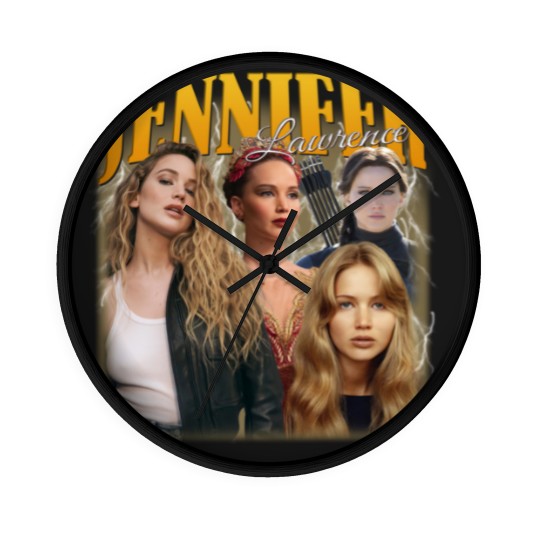 Discover Jennifer Lawrence Wall Clocks, Jennifer Lawrence Fan, Jennifer Lawrence Vintage Wall Clocks