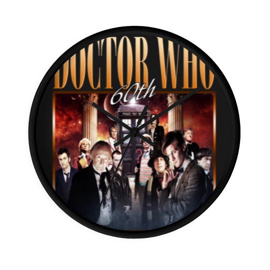 Discover Doctor Who 60th Anniversary 1963 ? 2023 Signature Thank You Wall Clocks, Trendy Wall Clocks