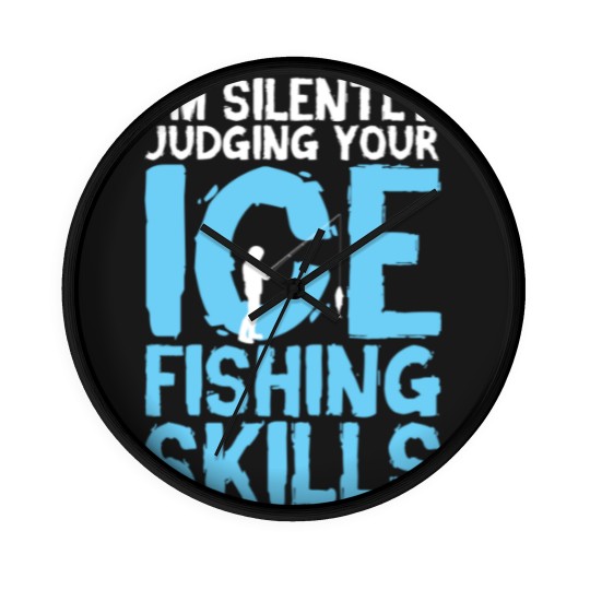 Discover Ice Fishing - Ice Fishing Gift - Wall Clocks