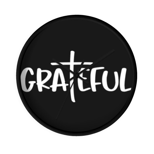 Discover Grateful Cool Faith Wall Clocks,Religious Appearel,Faith-Based Fashion, Jesus Christ  Wall Clocks