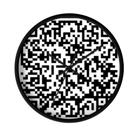 Discover F You QR Code Wall Clocks
