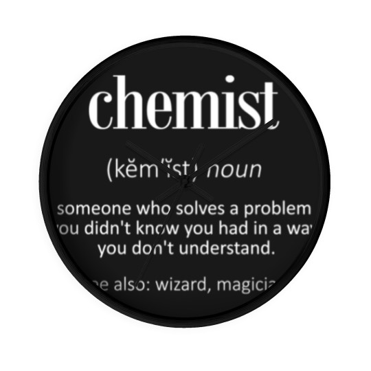 Discover Chemist chemistry student science gift Wall Clocks