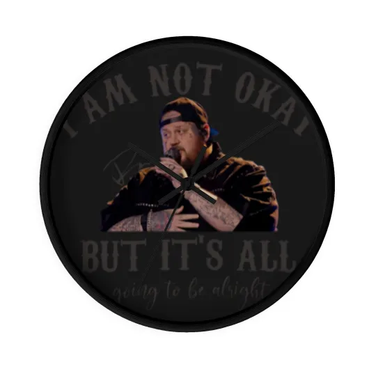 Discover I'm not okay- Jellyroll- Unisex Heavy Cotton Wall Clocks