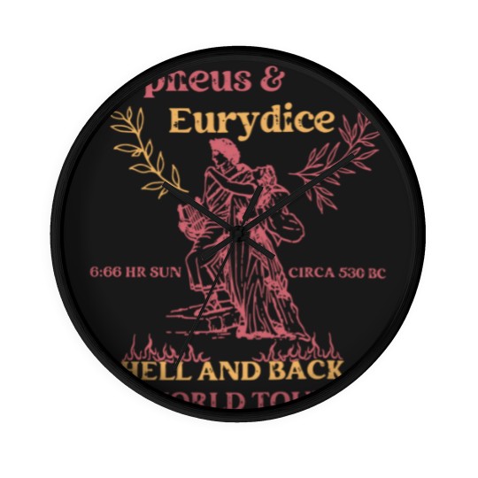 Discover Orpheus and Eurydice Wall Clocks, Mythology Wall Clocks, Vintage Greek Mythology Poet Wall Clocks
