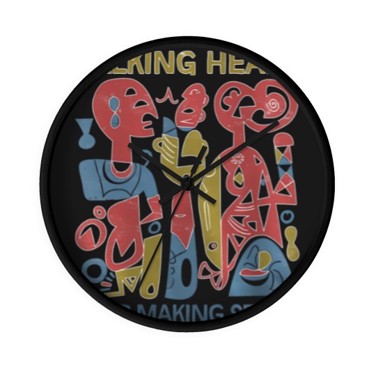 Discover Stop Making Sense Talking head retro Wall Clocks, Talking head indie shoegaze Wall Clocks
