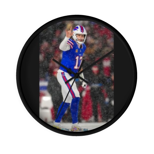 Discover Josh Allen Football Wall Clocks, Buffalo Fan Gift