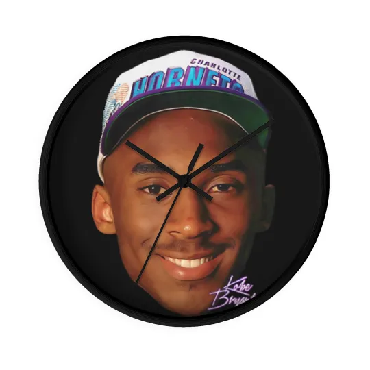 Discover Kobe Bryant Charlotte Hornets Draft Day Wall Clocks Wall Clocks