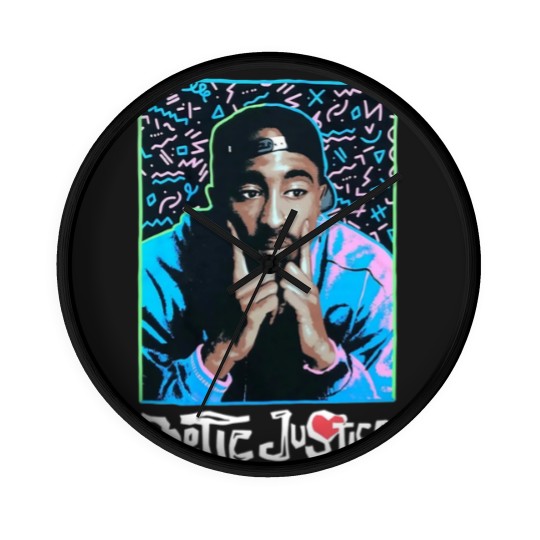 Discover Tupac Shakur Poetic Justice Black Wall Clocks - NWT