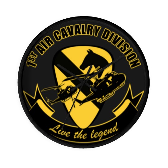 Discover 1st Air Cavalry Division Air Cav - Live The Legend Wall Clocks