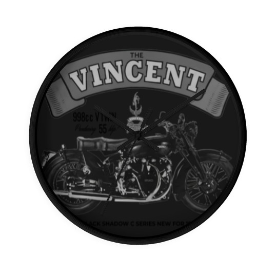 Discover Vincent Black Shadow Classic Motorcycle T Wall Clocks