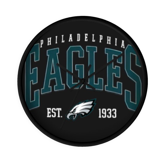 Discover Eagles Football Est. 1933 Baseball Caps, PA Football fans gift, Sundays Are For The Birds, Philly Fan Gift Wall Clocks