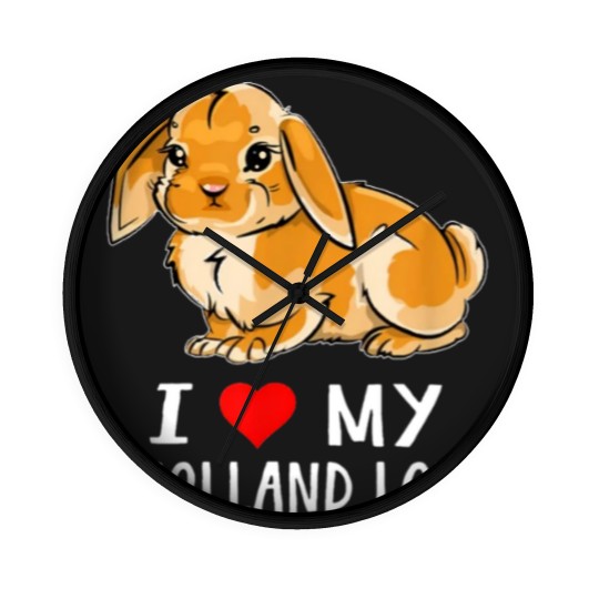 Discover I love my holland lop Wall Clocks Wall Clocks