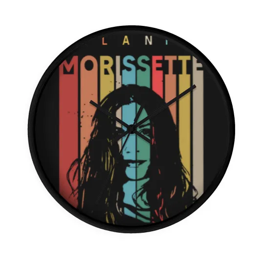 Discover 90S Vintage Alanis Morissette The Triple Moon Tour Wall Clocks