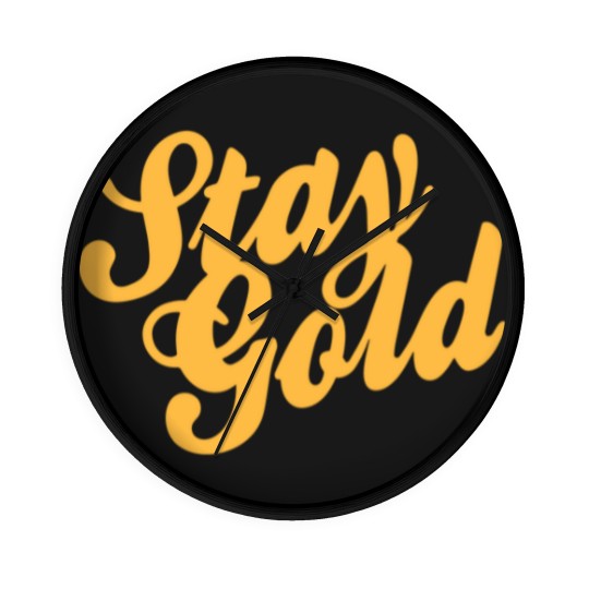 Discover Stay Gold - Outsiders Wall Clocks