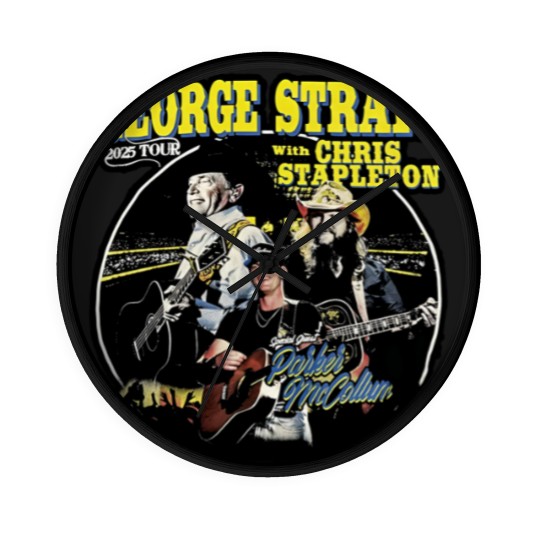 Discover Chris Stapleton King of Country Tour Stadium 2025 Wall Clocks S