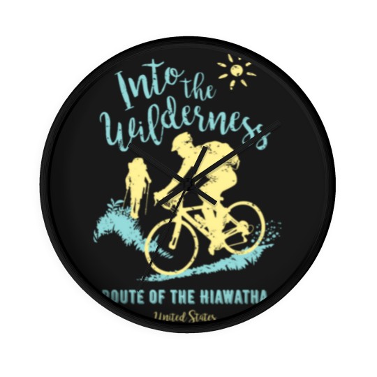Discover Bike Route Route of the Hiawatha United States Wall Clocks