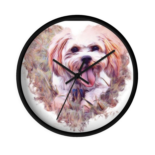 Discover Riley the Cavachon Wall Clocks