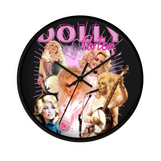 Discover Vintage Dolly Parton Country Music Fan NashvilleT Wall Clocks