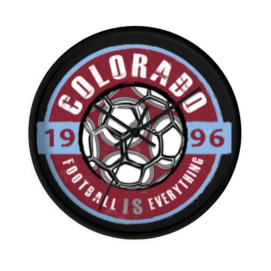 Discover Football Is Everything - Colorado Vintage - Colorado Rapids - Wall Clocks