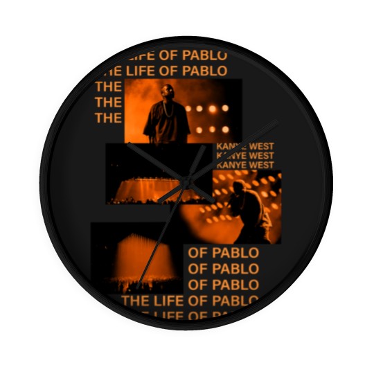 Discover The Life Of Pablo Inspired Album Cover Style Wall Clocks
