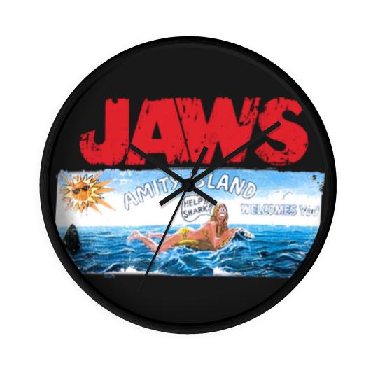 Discover Jaws Amity Island Movie Wall Clocks