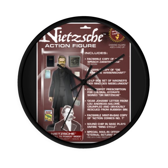 Discover Nietzsche Action Figure Wall Clocks