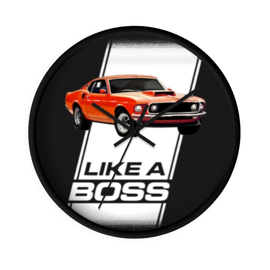 Discover 1969  boss 429   like a boss Wall Clocks