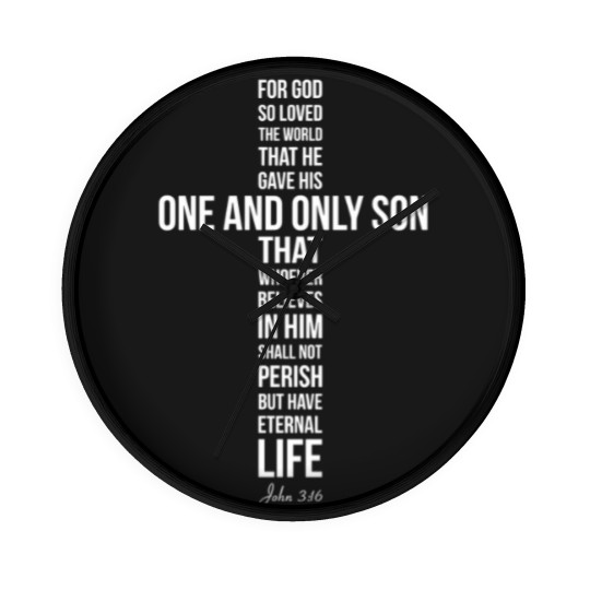 Discover John 3:16 Wall Clocks