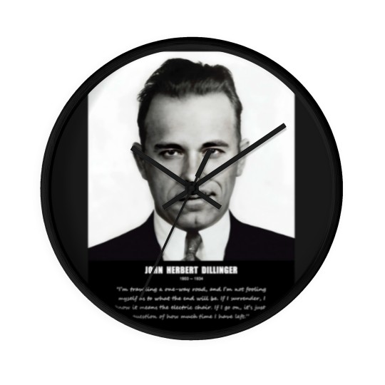 Discover JOHN DILLINGER Wall Clocks