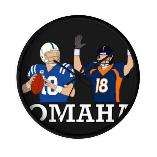 Discover Peyton Manning Omaha Wall Clocks