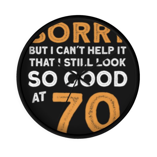 Discover Funny Birthday 70 Years Old Wall Clocks