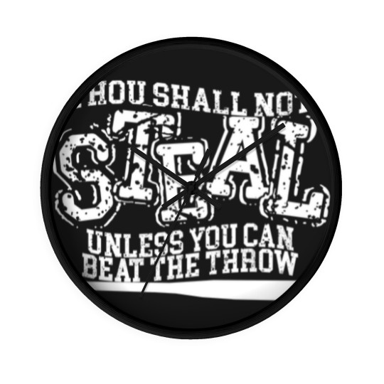 Discover Thou Shall Not Steal Unless You Can Beat The Throw Wall Clocks, Baseball Wall Clocks