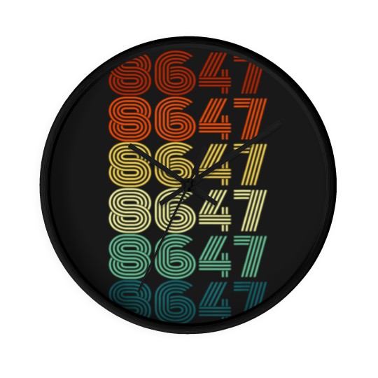 Discover 8647 Anti Trump 86 47 Retro Vintage 80s Style Wall Clocks