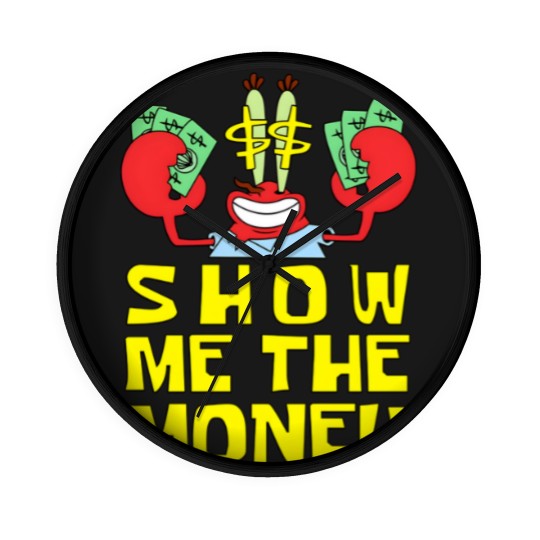 Discover Mr Krabs Show Me The Money Wall Clocks