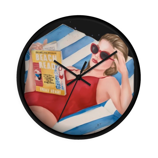 Discover Beach Read by Emily Henry book Wall Clocks | Super soft cotton bookish Wall Clocks