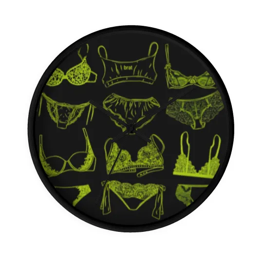 Discover Underwear Brat Wall Clocks, Unisex Brat Wall Clocks, Guess Brat Wall Clocks