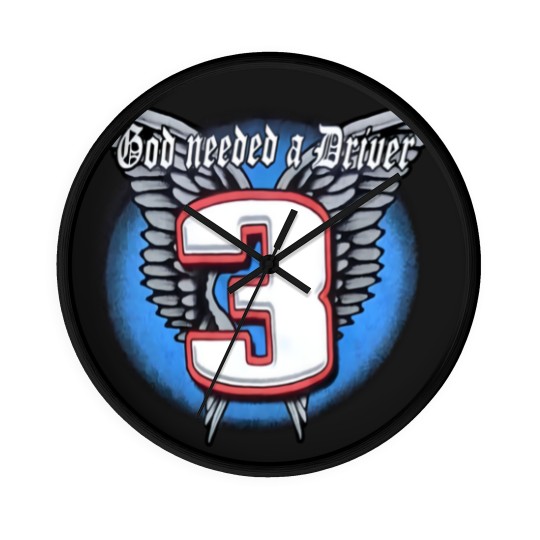Discover Vintage Dale Earnhardt Sr. no. 3 God Needed a Driver Wall Clocks