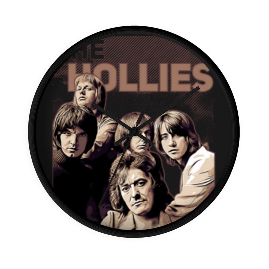 Discover The Hollies  Band Brown Vintage Wall Clocks