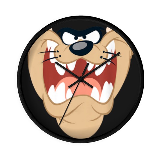 Discover Looney Tunes Taz Face Wall Clocks, Tasmanian Devil Face Wall Clocks