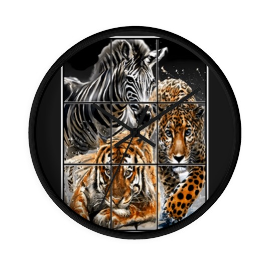Discover Wild Sneaker Wall Clocks Matches Jordan3 Animal Instinct Flutes Wall Clocks