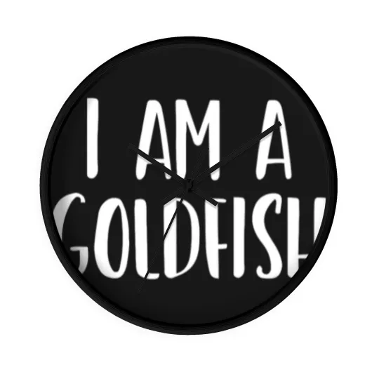 Discover I Am A Goldfish Halloween I'm Simple Costume Lazy Wall Clocks