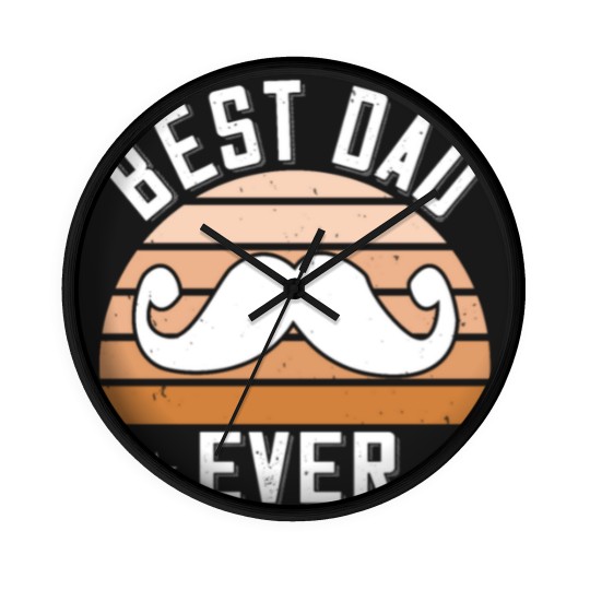 Discover best dad ever Wall Clocks