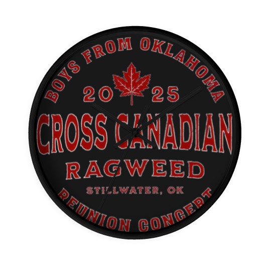 Discover Cross Canadian Ragweed Wall Clocks, Ragweed Reunion Concert 2025