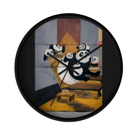 Discover Kung fu panda Wall Clocks