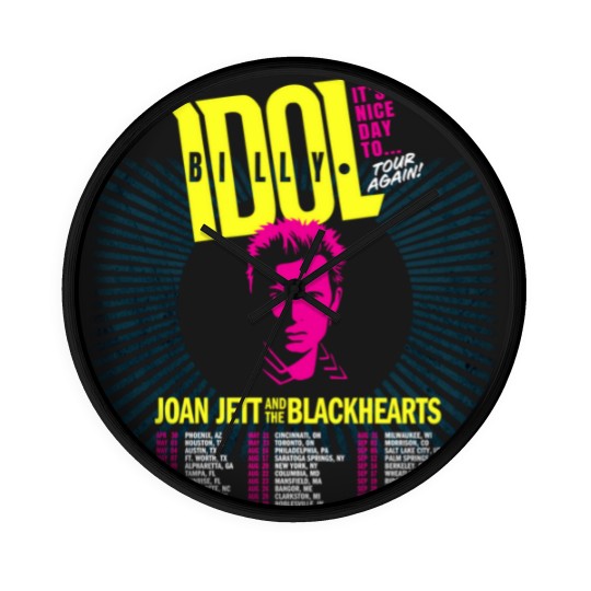 Discover Billy Idol It s a Nice Day to Tour Again Tour 2025 All Size Wall Clocks